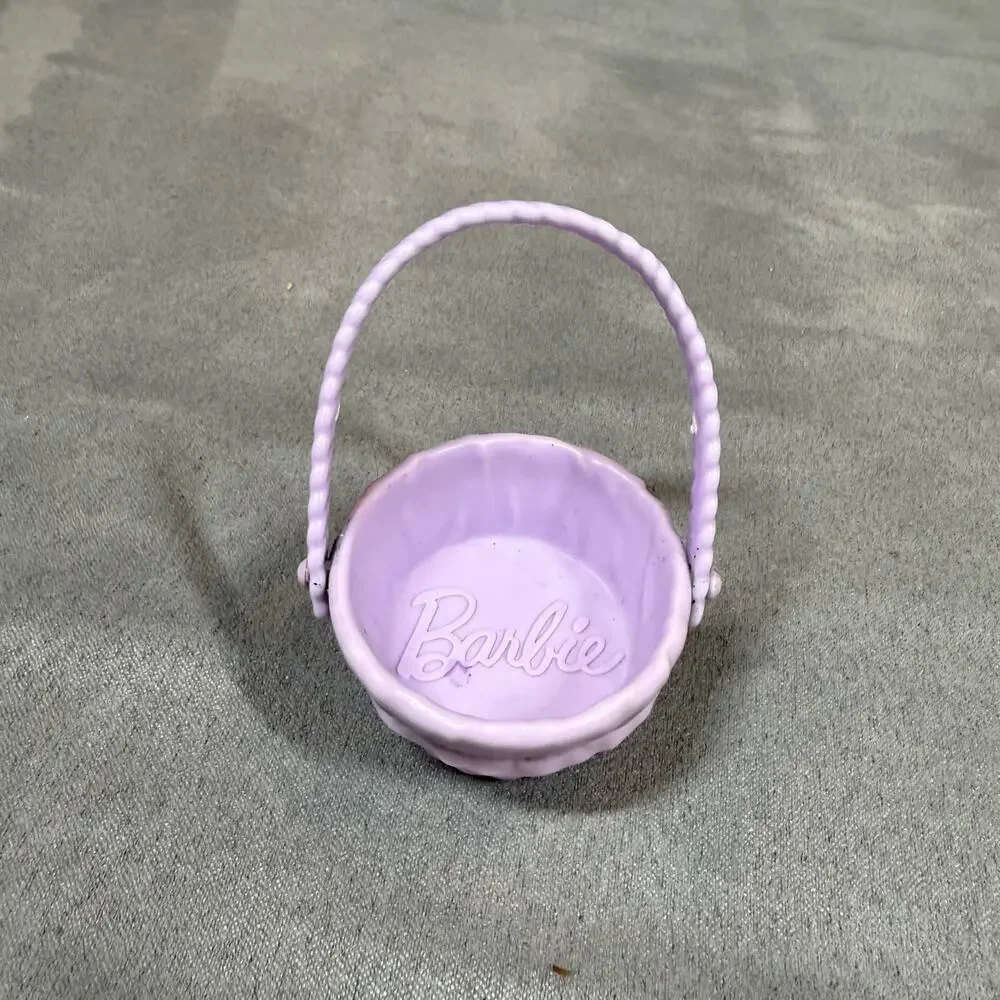 Barbie Purple Basket Mattel 2020 Mini Toy Doll Accessory Easter